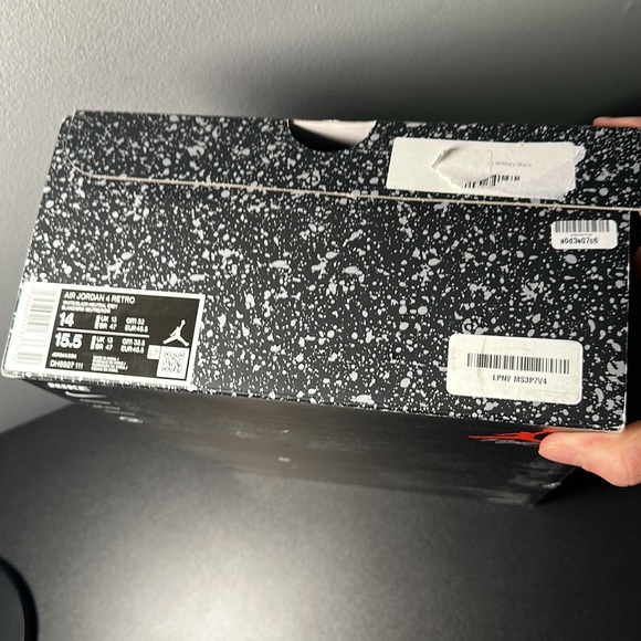 Jordan 4 military black size 14 - Picture 9 of 9